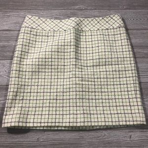 L.L. Bean • 100% Wool Plaid Mini Skirt